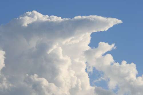 Anvil Cloud Cloud Large Tall Stacked White