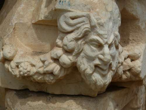 Aphrodisias Head Face Turkey Excavation Antique