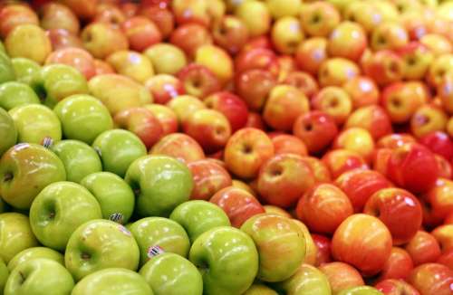Apple Apples Green Red Selection Super Market