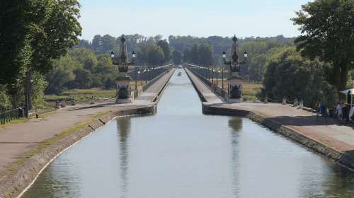 Aqueduct Briare Water Courses France Burgundy