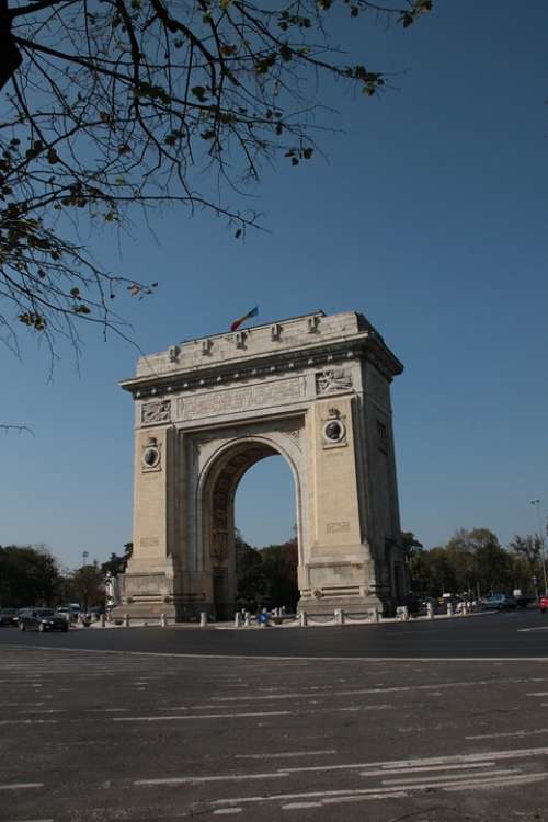 Arch Triumph Bucharest Romania Architecture