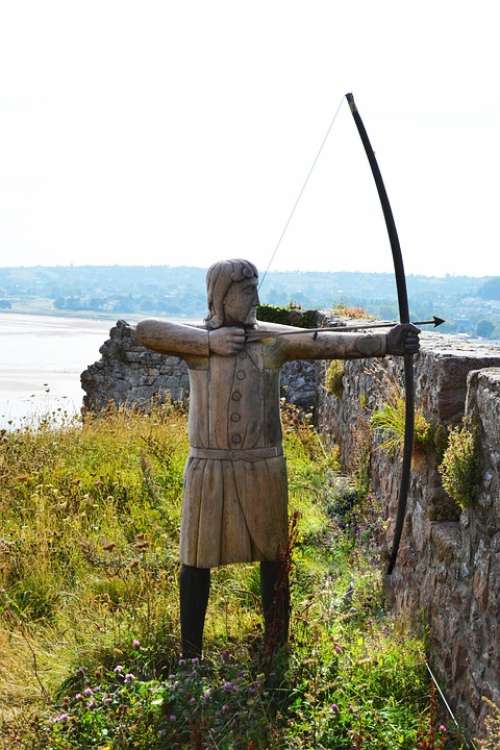 Archer English Longbow Figure Sculpture Armour