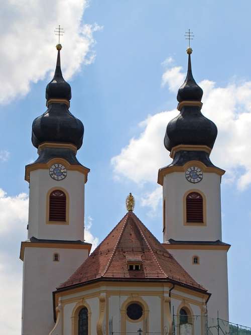 Architectural Style Church Bavaria Onion Dome