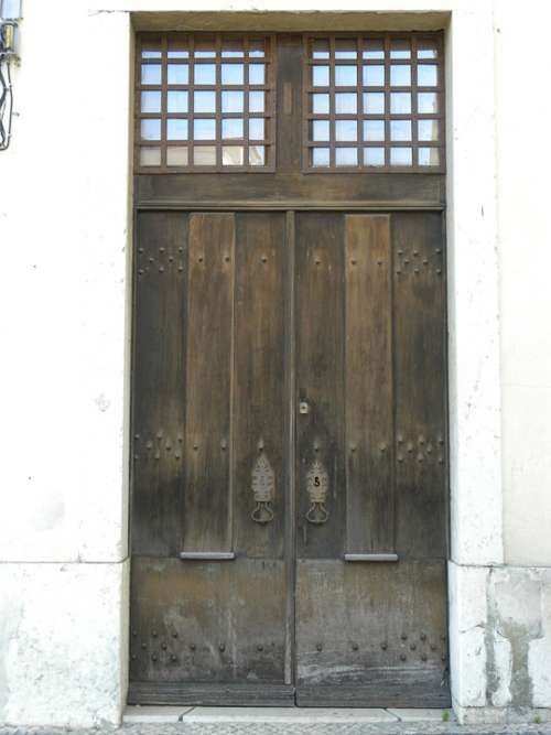 Architecture Building Entrance Wooden Doors