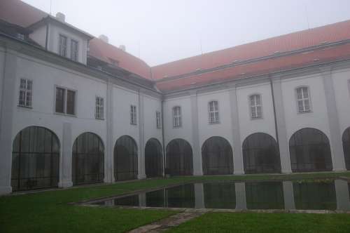 Architecture Monastery Fog