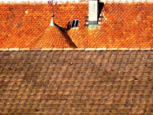 Architecture House Roofs Clay Tiles