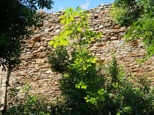 Architecture Rammed Earth Stone Wall Alhambra