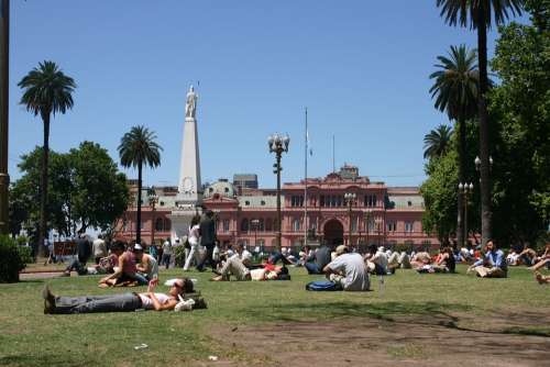 Argentina Buenos Aires Plaza 2 De Mayo Casa Rosada