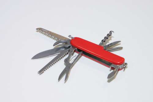 Army Clasp Knife Multifunction Penknife Red Swiss