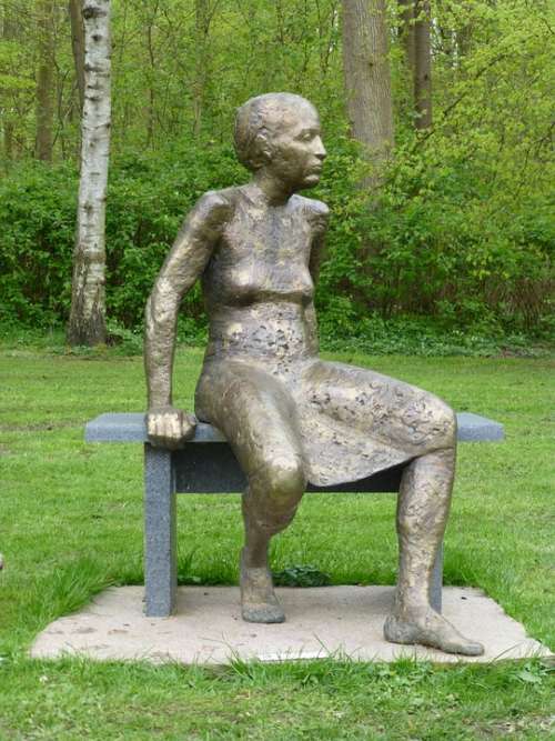 Art Bronze Sculpture Woman Artwork Human Figure
