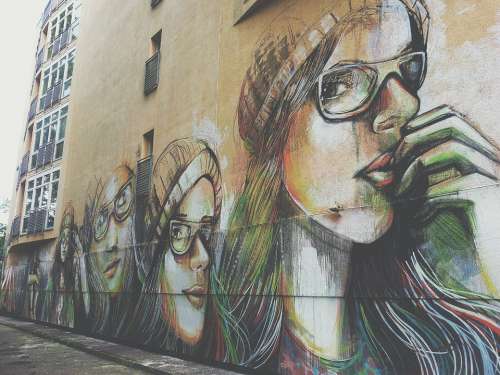 Artist Graffiti Paint Wall