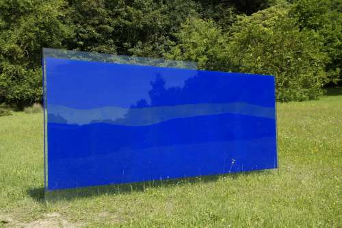 Artwork Blue Mirroring Reflect Art Object Summer