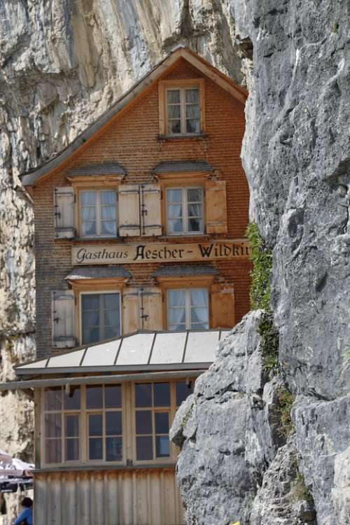 Äscher Cliff Restaurant Restaurant Ebenalp Appenzell