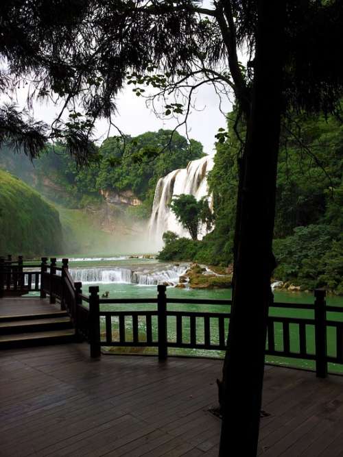 Asia Guiyang Huang Guo Shu Yellow Tree Waterfall