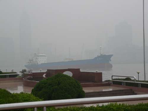 Asia China Shanghai Smog Air Pollution