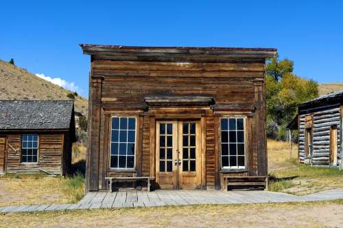 Assay Office Montana Bannack Ghost Town Old West