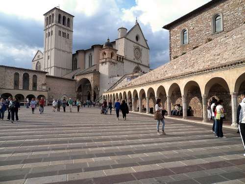 Assisi Church Italy Architecture Tower Penthouse