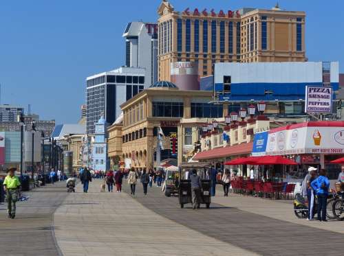 Atlantic City New Jersey Beach Boardwalk Casino