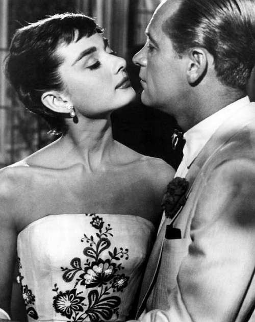 Audrey Hepburn William Holden Actress Actor Vintage