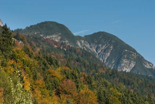 Austria Landscape Scenic Mountains Fall Autumn