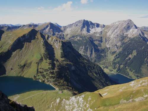 Austria Mountains Mountain Landscape View Rock
