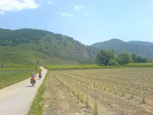 Austria Landscape Scenic Mountains Valley Bikes