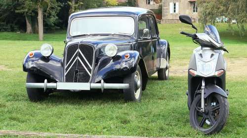 Automobile Black Traction Citroen Car Former