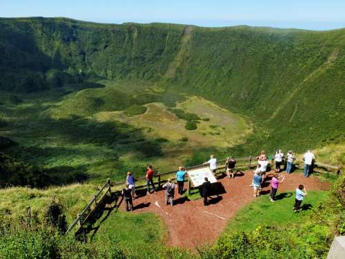 Azores Faial Crater Caldera