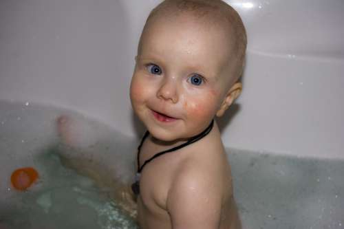 Baby Swim Girl Small Child Sweet Portrait Face