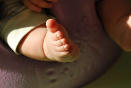 Baby Baby Foot Infant Girl Foot Kid Child Cute