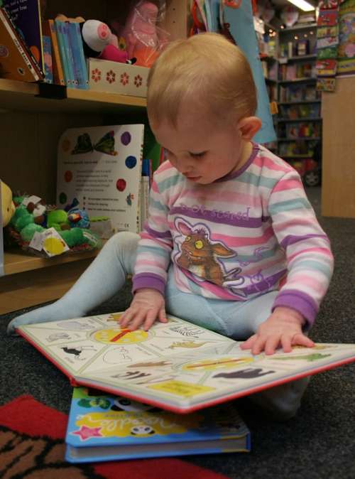 Baby Toddler Reading Book Booklover Bookworm