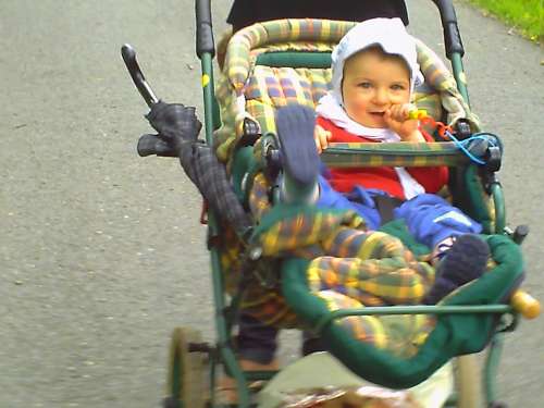 Baby Baby Carriage Small Cute Mother Children Boy