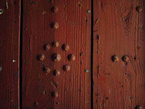 Background Door Wood Texture Red