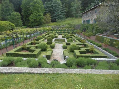 Badia Coltibuono Gardens Siena Italy