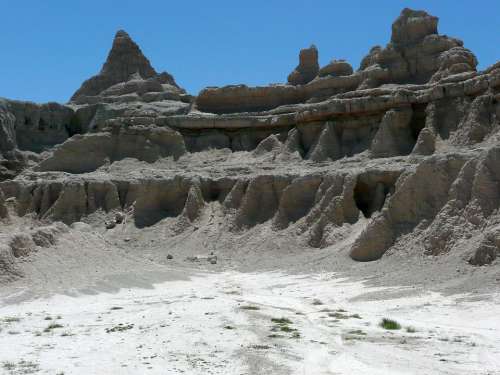 Badland National Park South Dakota Usa Hot Dry