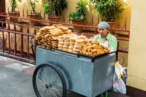 Bakery Saleswoman Warorot Market Chiang Mai