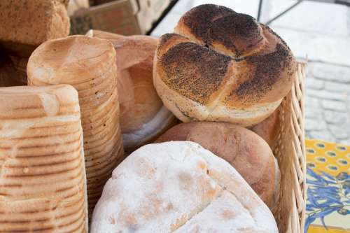 Baking Bread Traditional Food Basket Fresh
