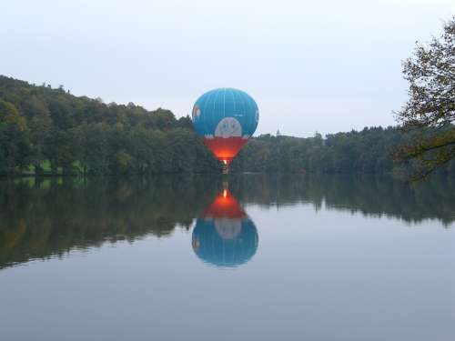 Balloon Hot Air Balloon Hover Drive Lake Silent