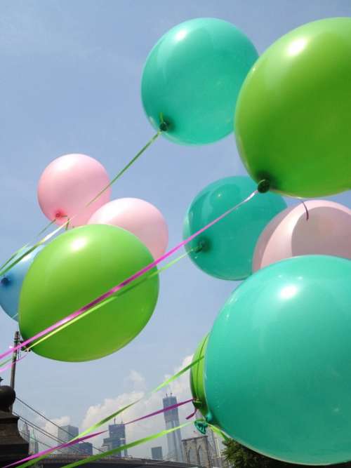 Balloons Sky Brooklyn Brooklyn Bridge Bridge