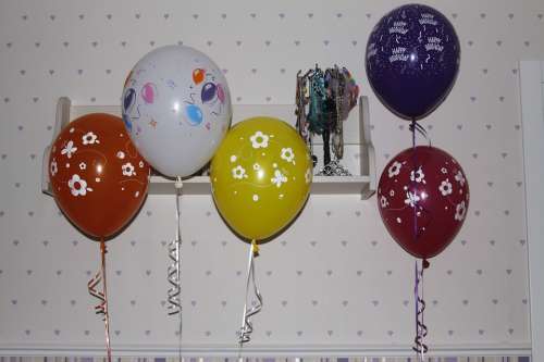 Balloons Colorful Happy Party Celebration