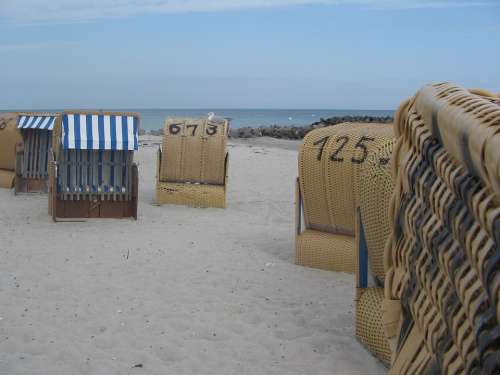 Baltic Sea Beach Chair Beach Sand