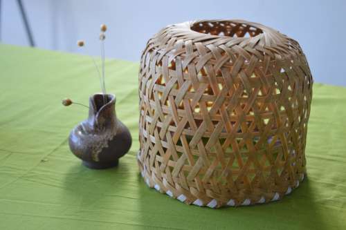Bamboo Weaving Box Container Vase