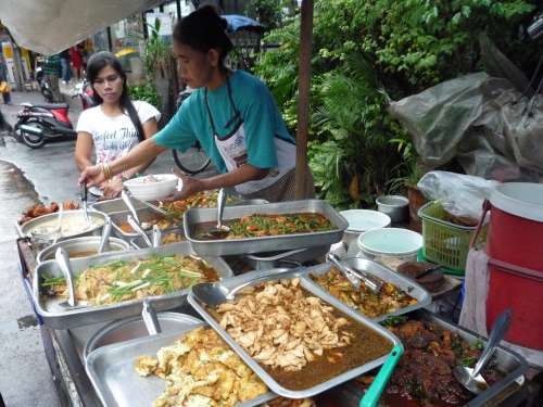 Bangkok Eat Food Nutrition Feed Asia Thailand
