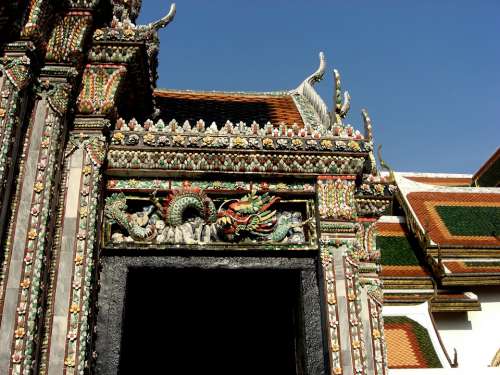 Bangkok Thailand Royal Palace Building Structure