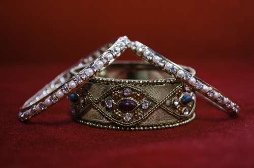 Bangle Diamonds Bracelet Jewelry Glamour Fashion