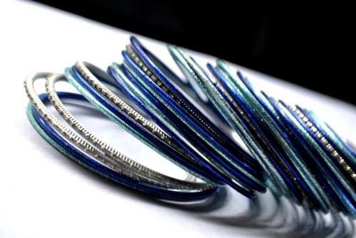 Bangles Blue Jewelry Bracelets Accessory Fashion