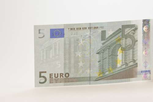 Banknote Euro Bill Five Dollar Bill Currency 5