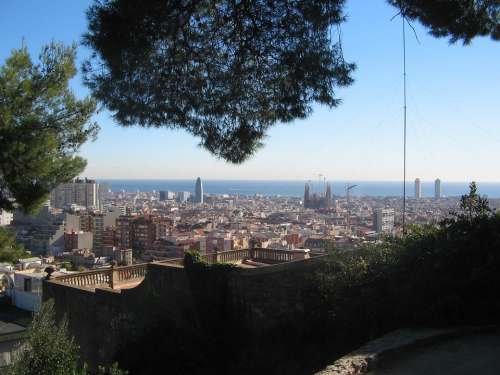 Barcelona Skyline City Spain