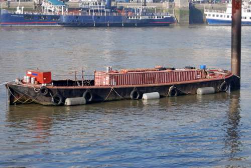 Barge Storage Container River