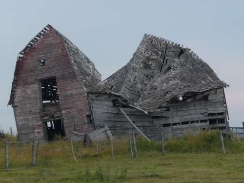 Barn Scale Decay Wood House Hut Old Broken